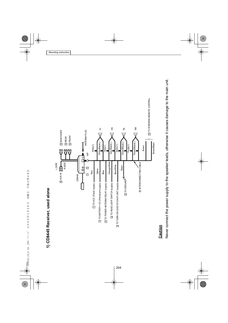 Eclipse - Fujitsu Ten CD8445 User Manual | Page 204 / 212