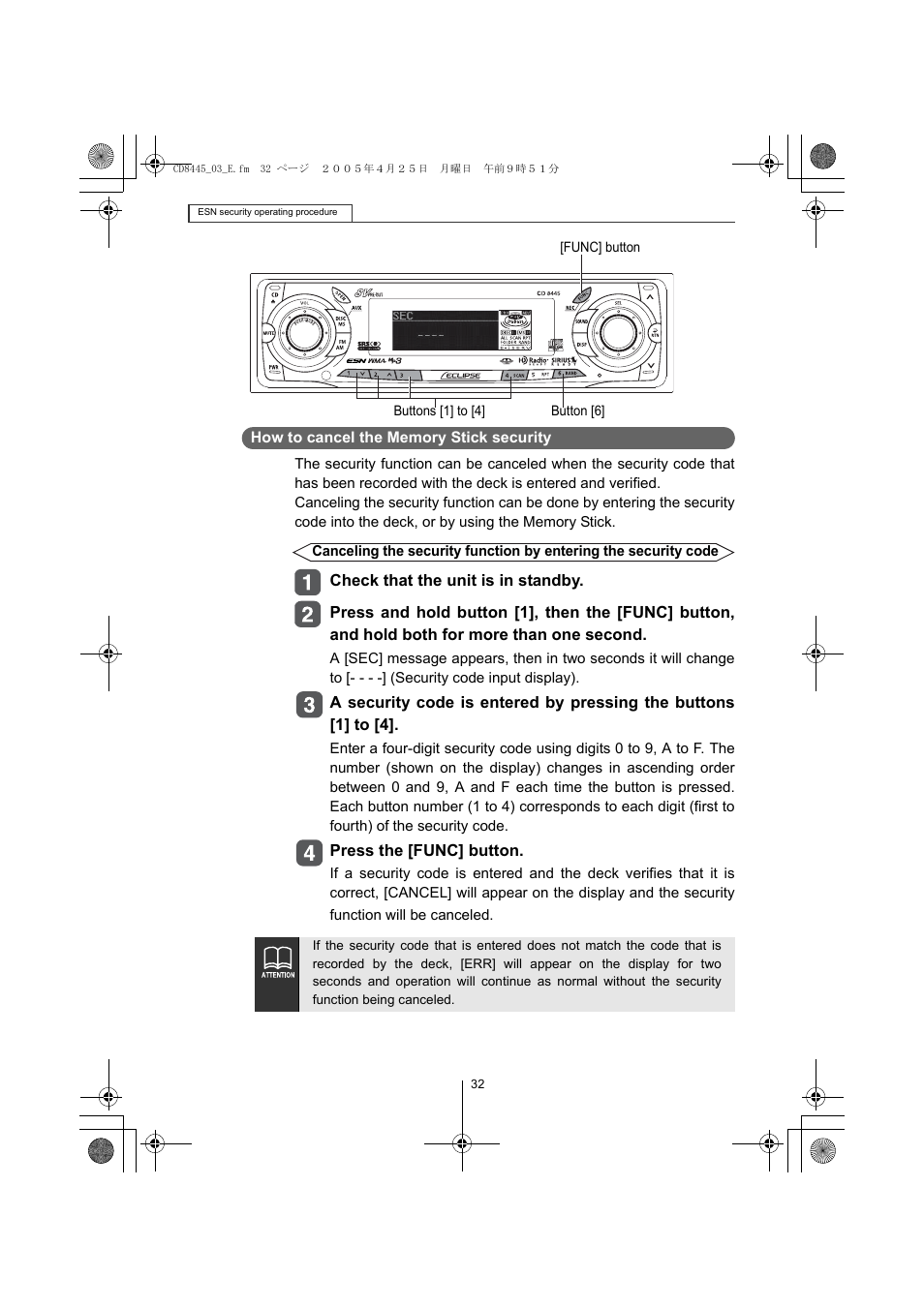 Eclipse - Fujitsu Ten CD8445 User Manual | Page 32 / 212