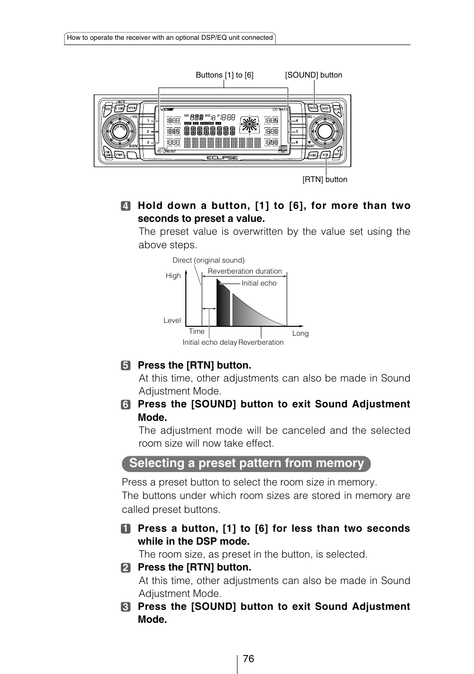 Eclipse - Fujitsu Ten CD5423 User Manual | Page 76 / 96