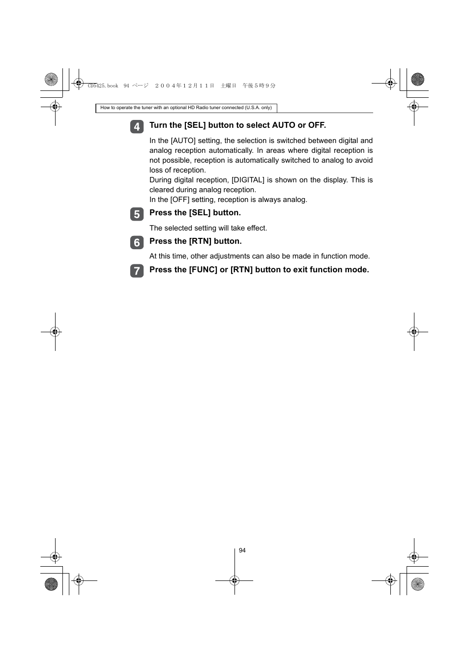 Eclipse - Fujitsu Ten CD5425 User Manual | Page 94 / 124
