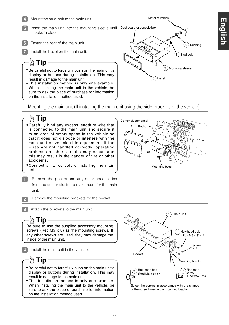 Eclipse - Fujitsu Ten CD2000 User Manual | Page 11 / 36