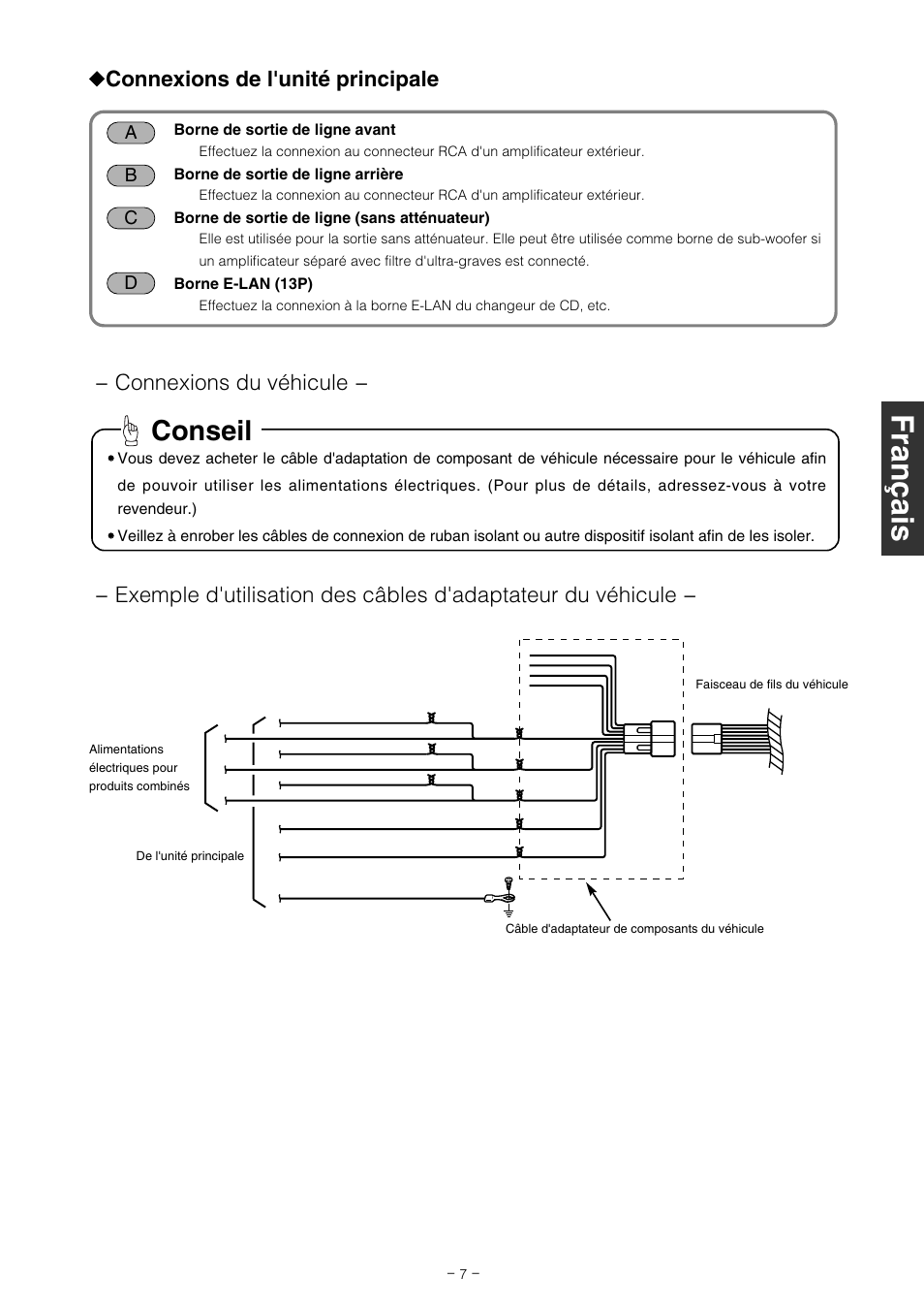 Conseil | Eclipse - Fujitsu Ten CD2000 User Manual | Page 31 / 36