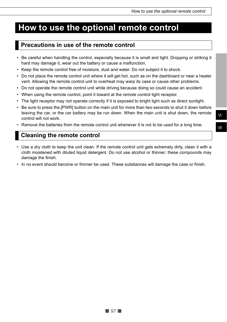 How to use the optional remote control | Eclipse - Fujitsu Ten CD5425E User Manual | Page 33 / 62