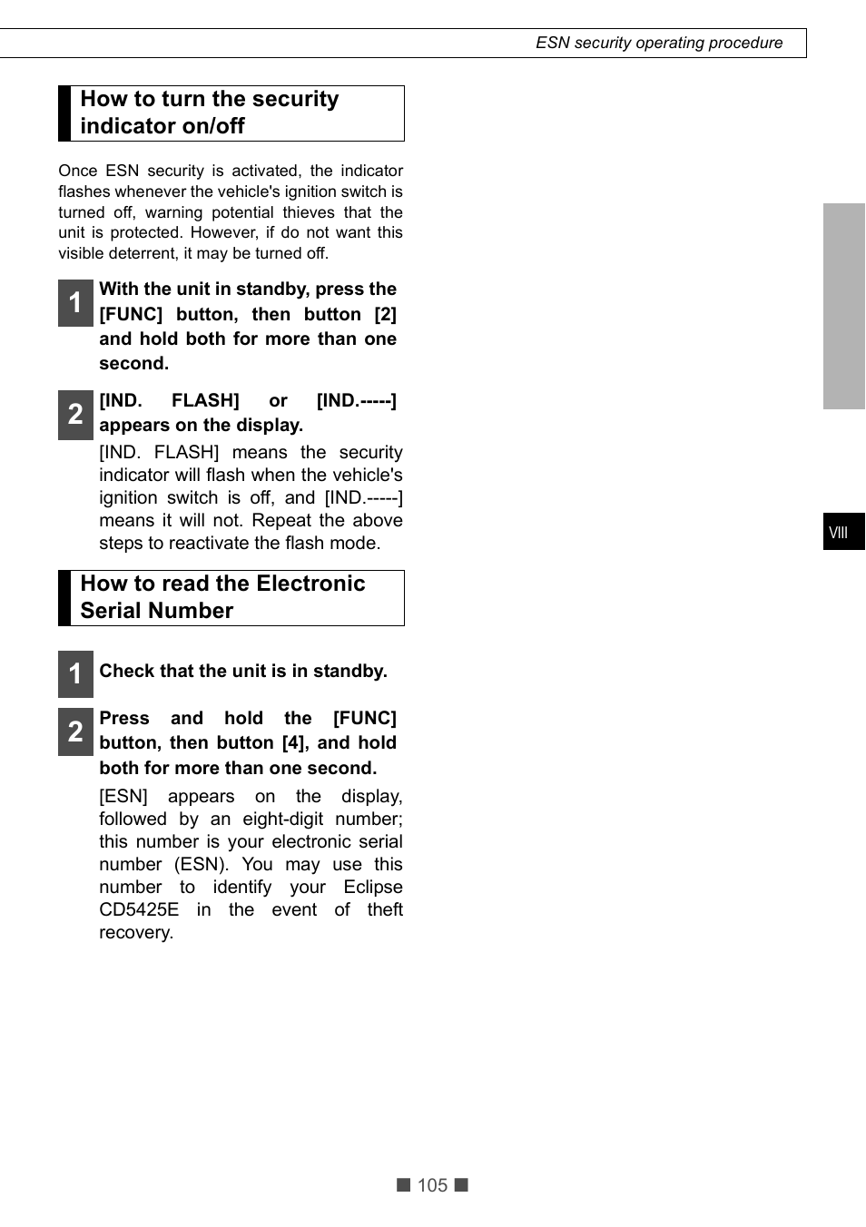 Eclipse - Fujitsu Ten CD5425E User Manual | Page 41 / 62