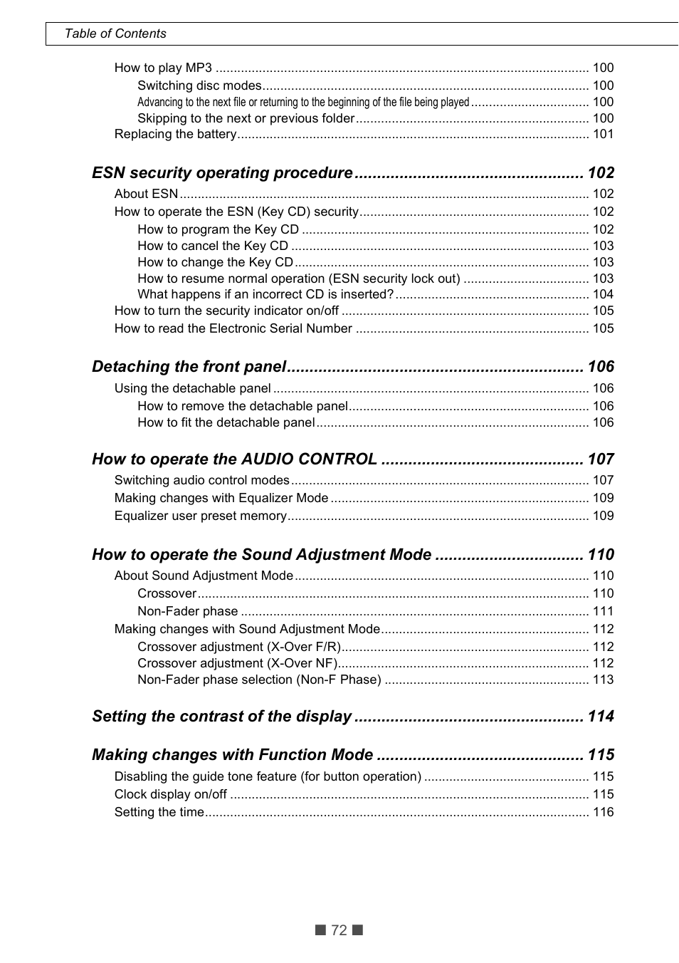 Eclipse - Fujitsu Ten CD5425E User Manual | Page 8 / 62