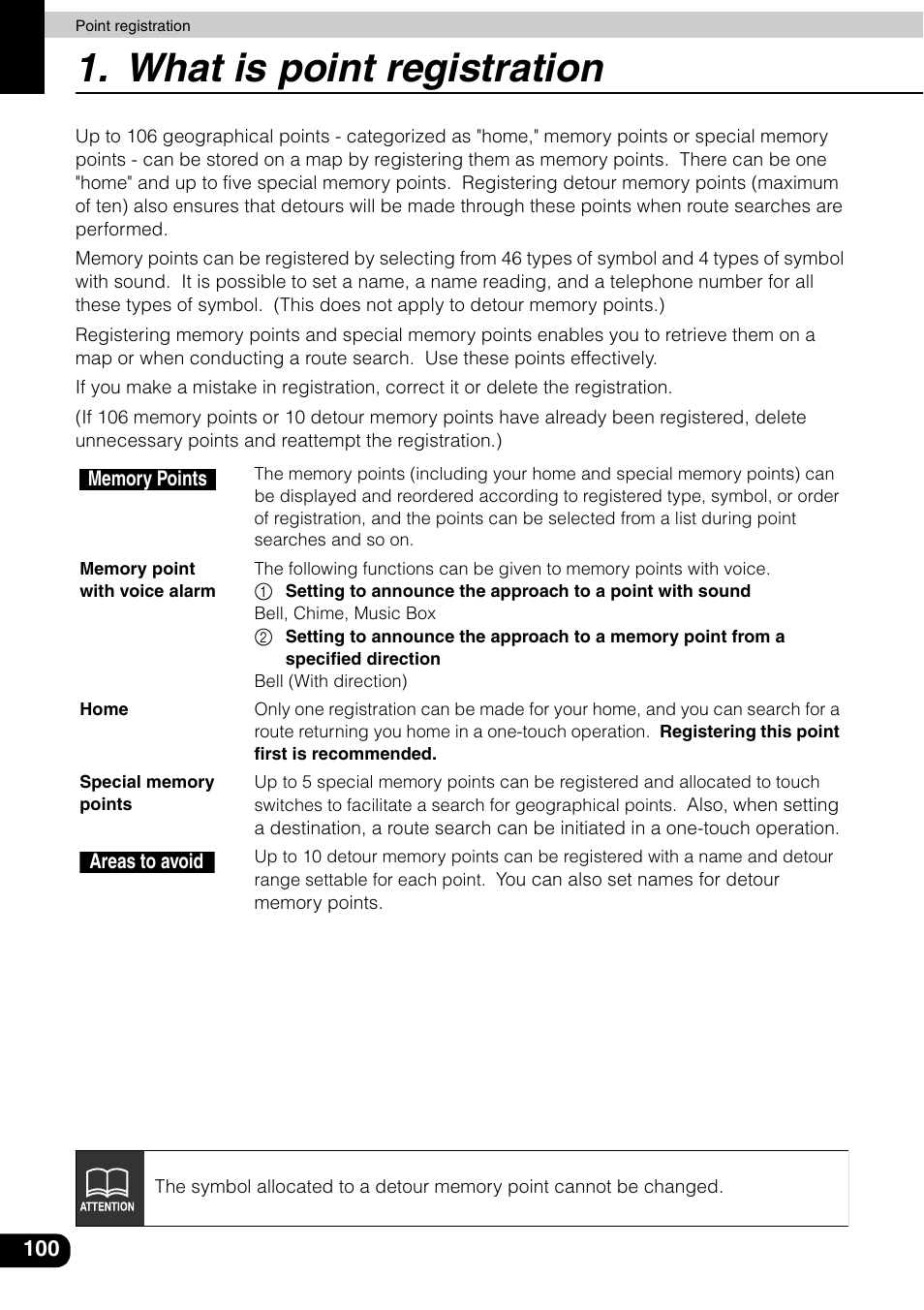 What is point registration | Eclipse - Fujitsu Ten AVN6600 User Manual | Page 100 / 163