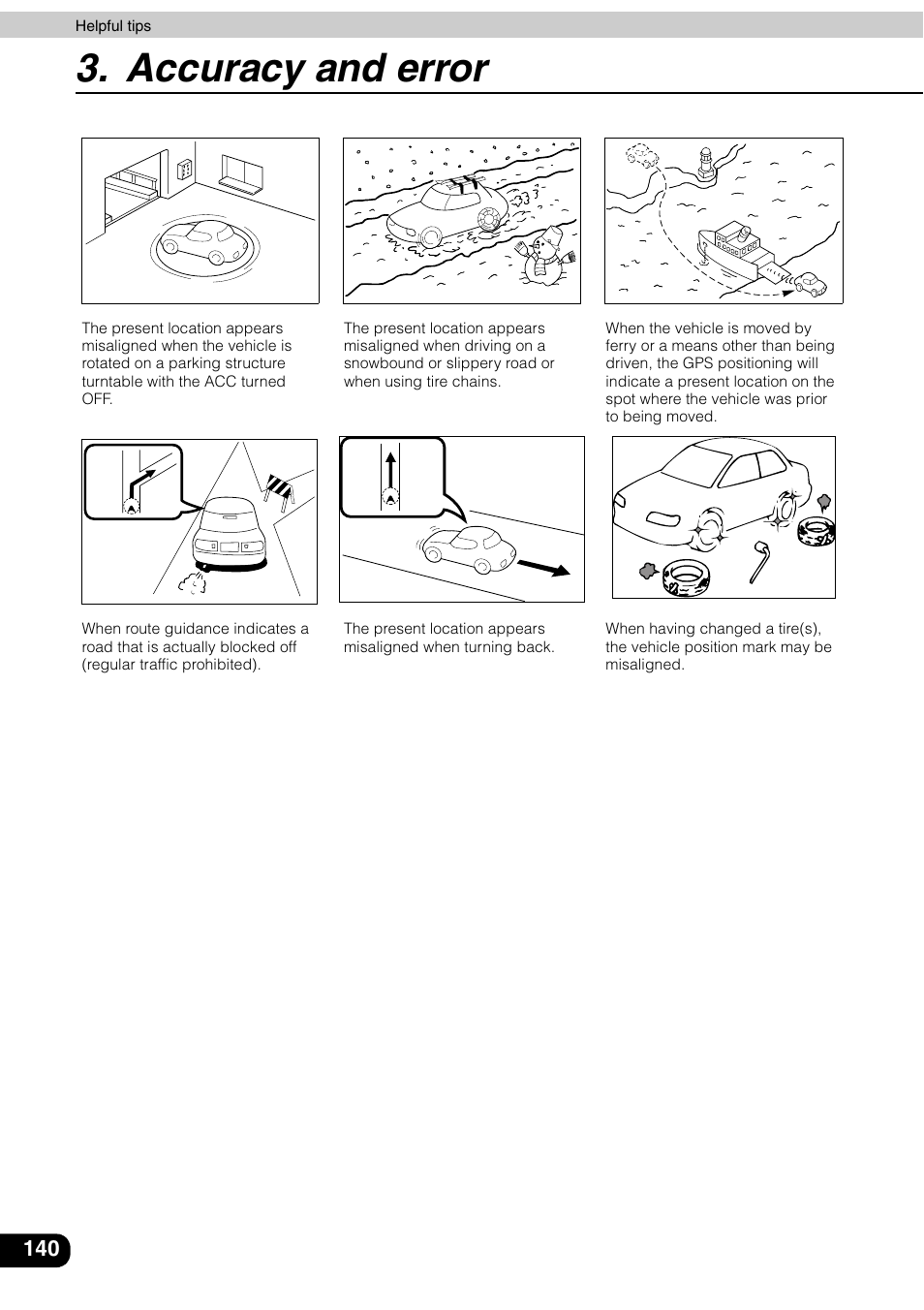 Accuracy and error | Eclipse - Fujitsu Ten AVN6600 User Manual | Page 140 / 163