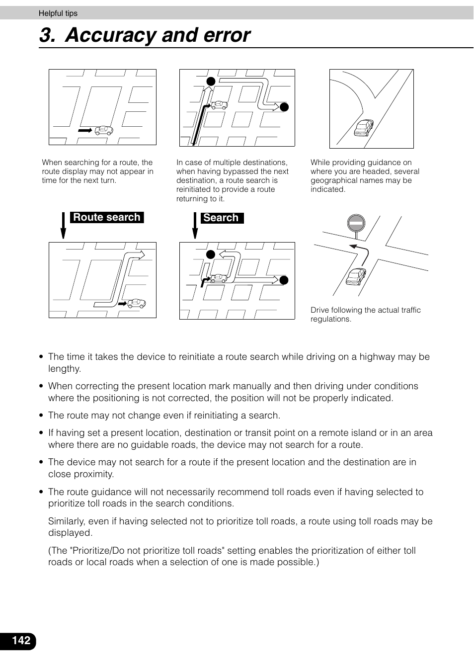 Accuracy and error | Eclipse - Fujitsu Ten AVN6600 User Manual | Page 142 / 163
