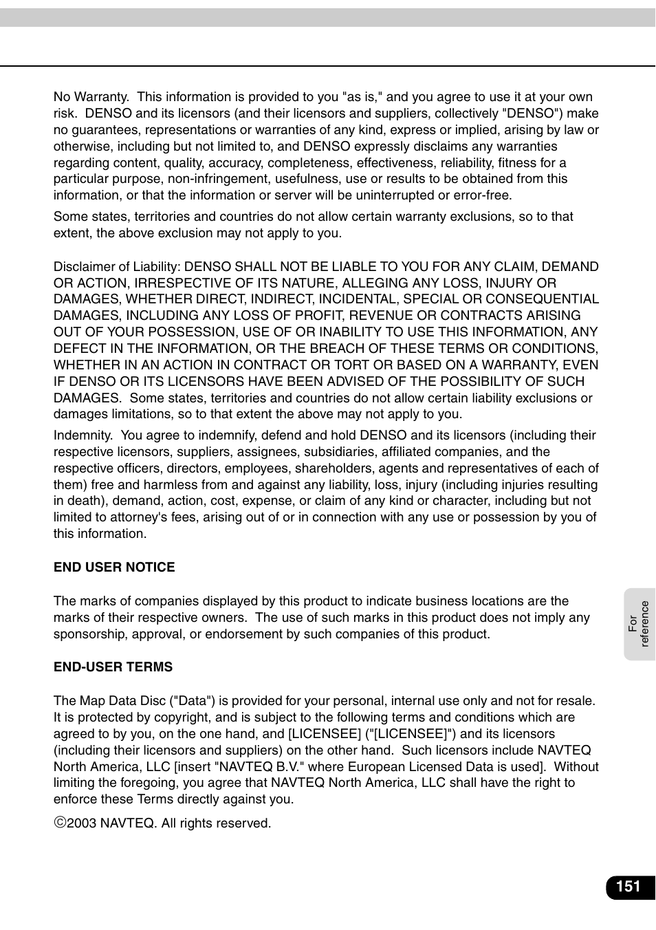 Eclipse - Fujitsu Ten AVN6600 User Manual | Page 151 / 163