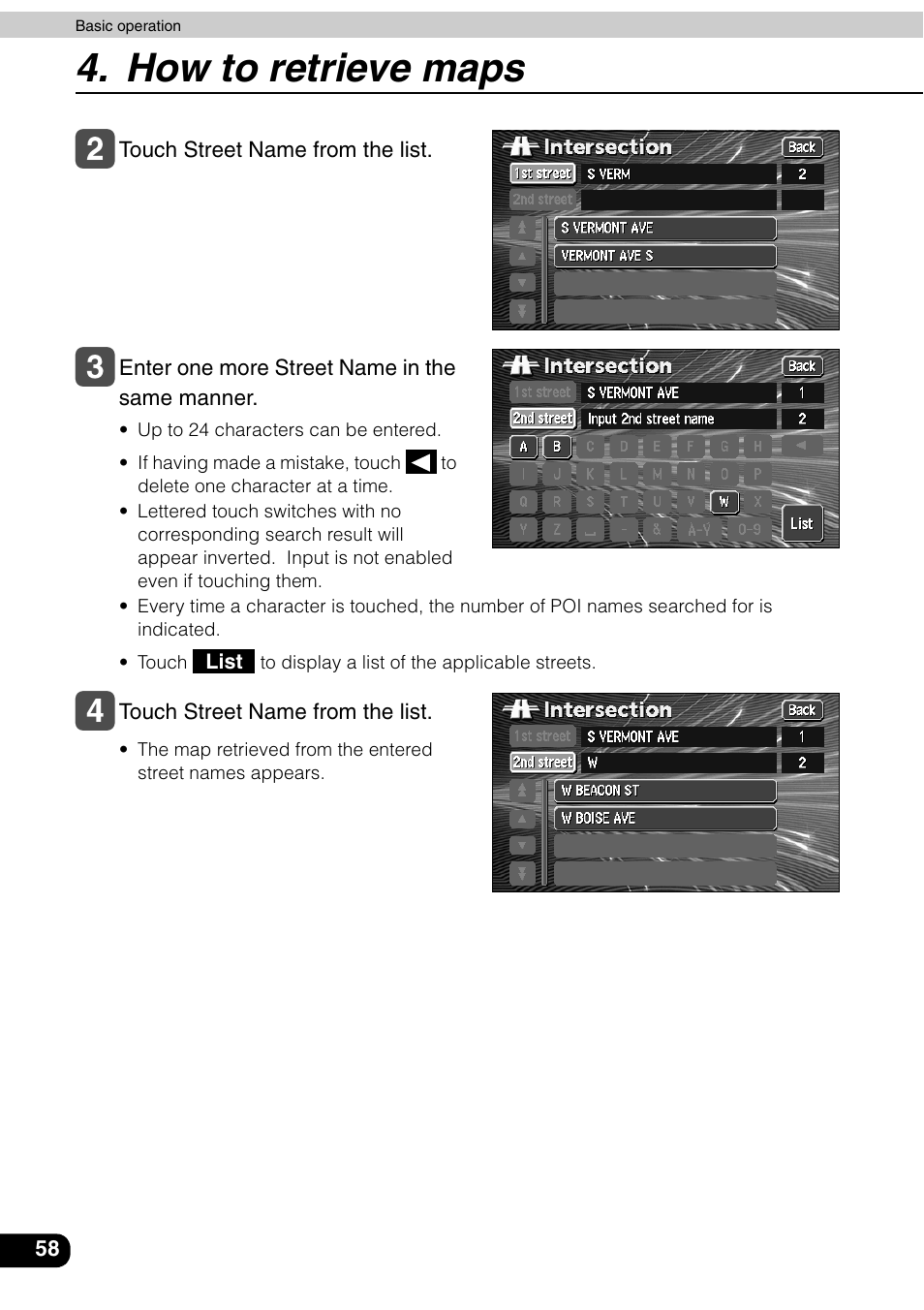 How to retrieve maps | Eclipse - Fujitsu Ten AVN6600 User Manual | Page 58 / 163