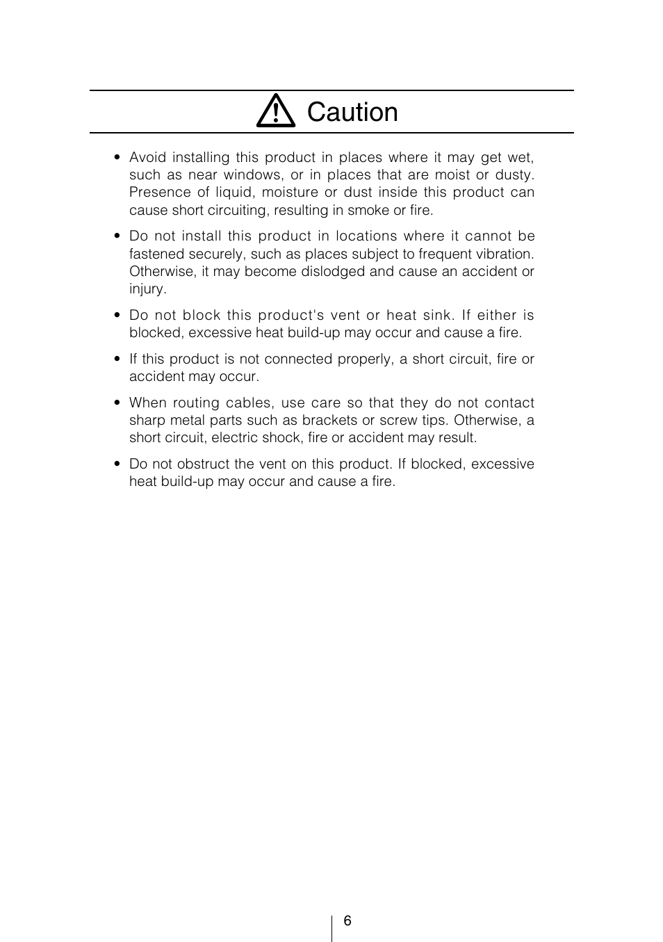 Caution | Eclipse - Fujitsu Ten CD8053 User Manual | Page 6 / 132