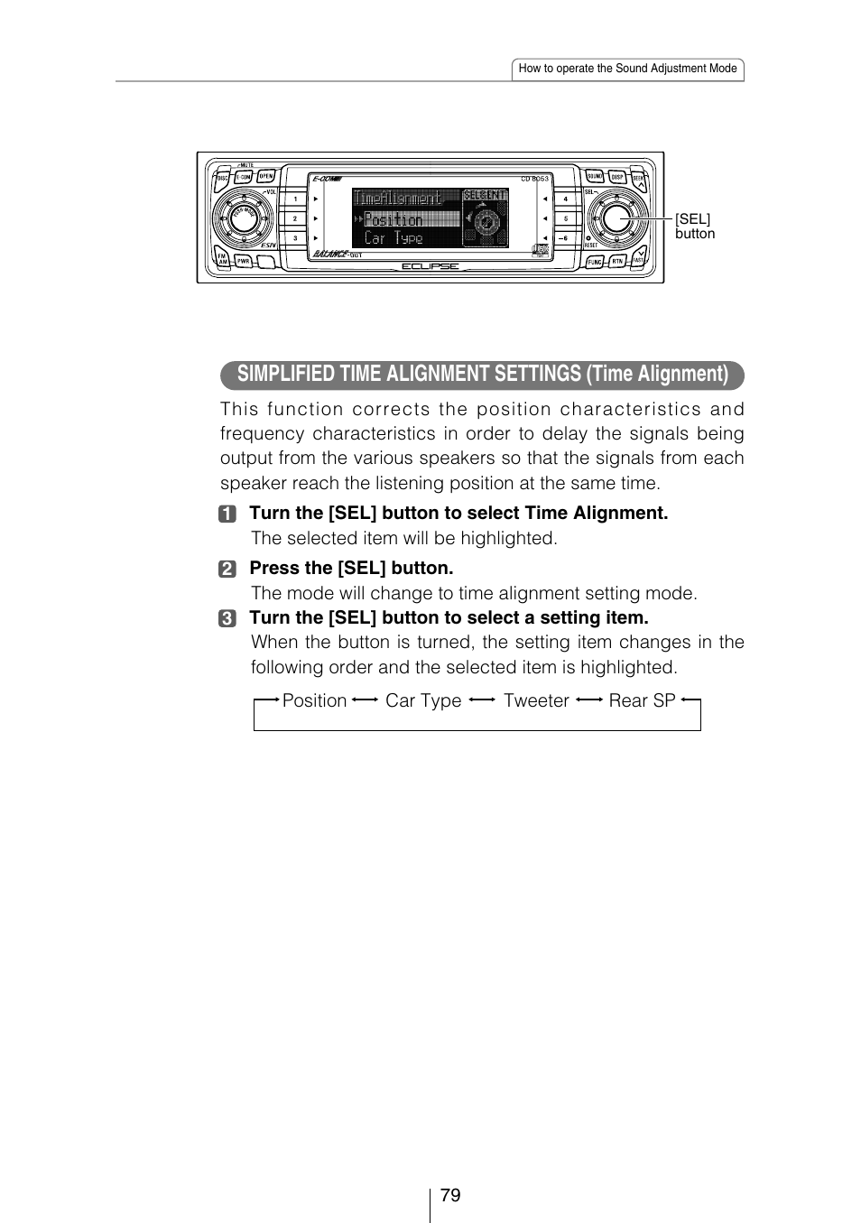 Eclipse - Fujitsu Ten CD8053 User Manual | Page 79 / 132