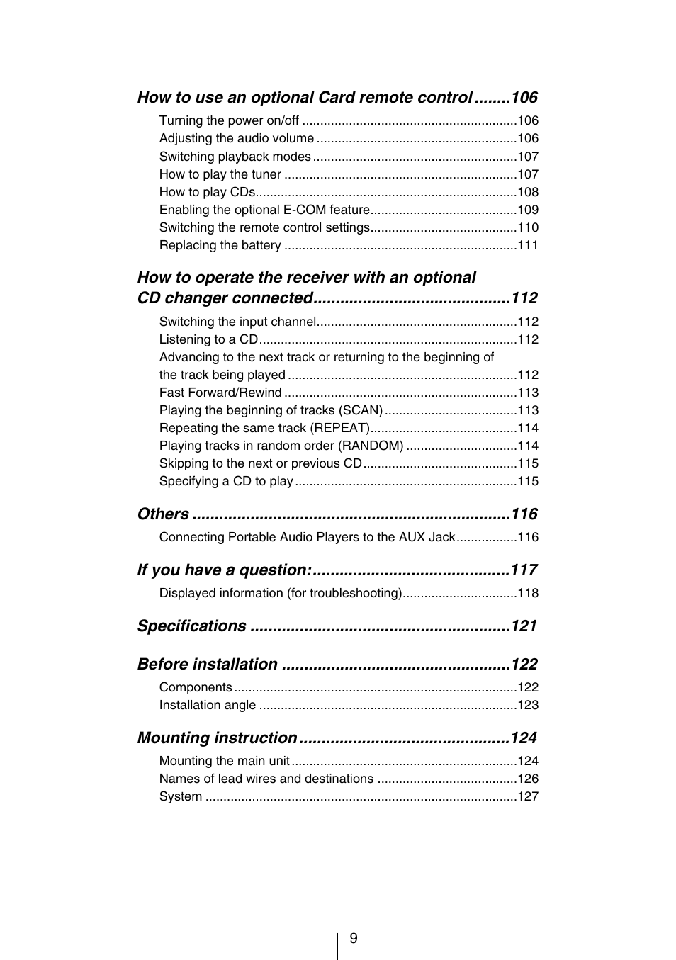 Eclipse - Fujitsu Ten CD8053 User Manual | Page 9 / 132