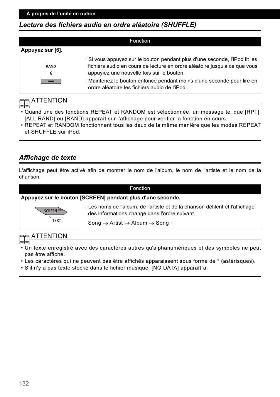 Affichage de texte | Eclipse - Fujitsu Ten CD3100 User Manual | Page 132 / 215