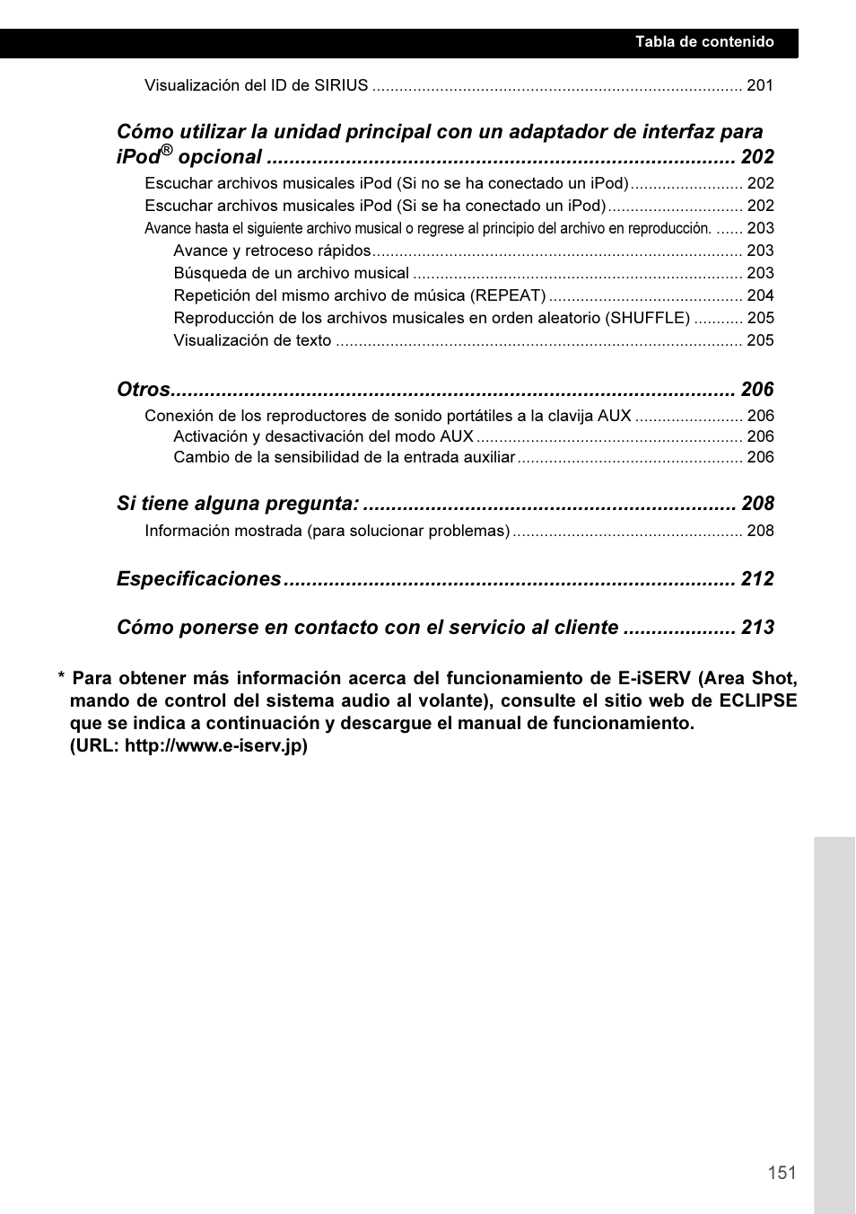 Eclipse - Fujitsu Ten CD3100 User Manual | Page 151 / 215