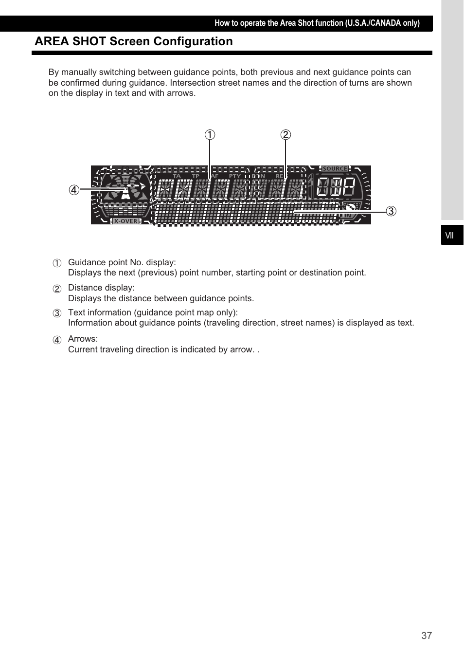 Area shot screen configuration | Eclipse - Fujitsu Ten CD3100 User Manual | Page 37 / 215