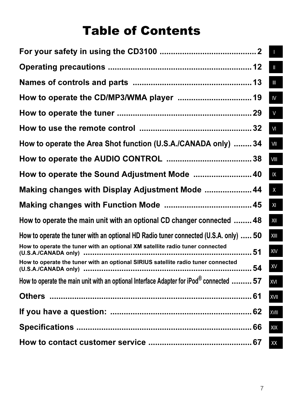 Eclipse - Fujitsu Ten CD3100 User Manual | Page 7 / 215