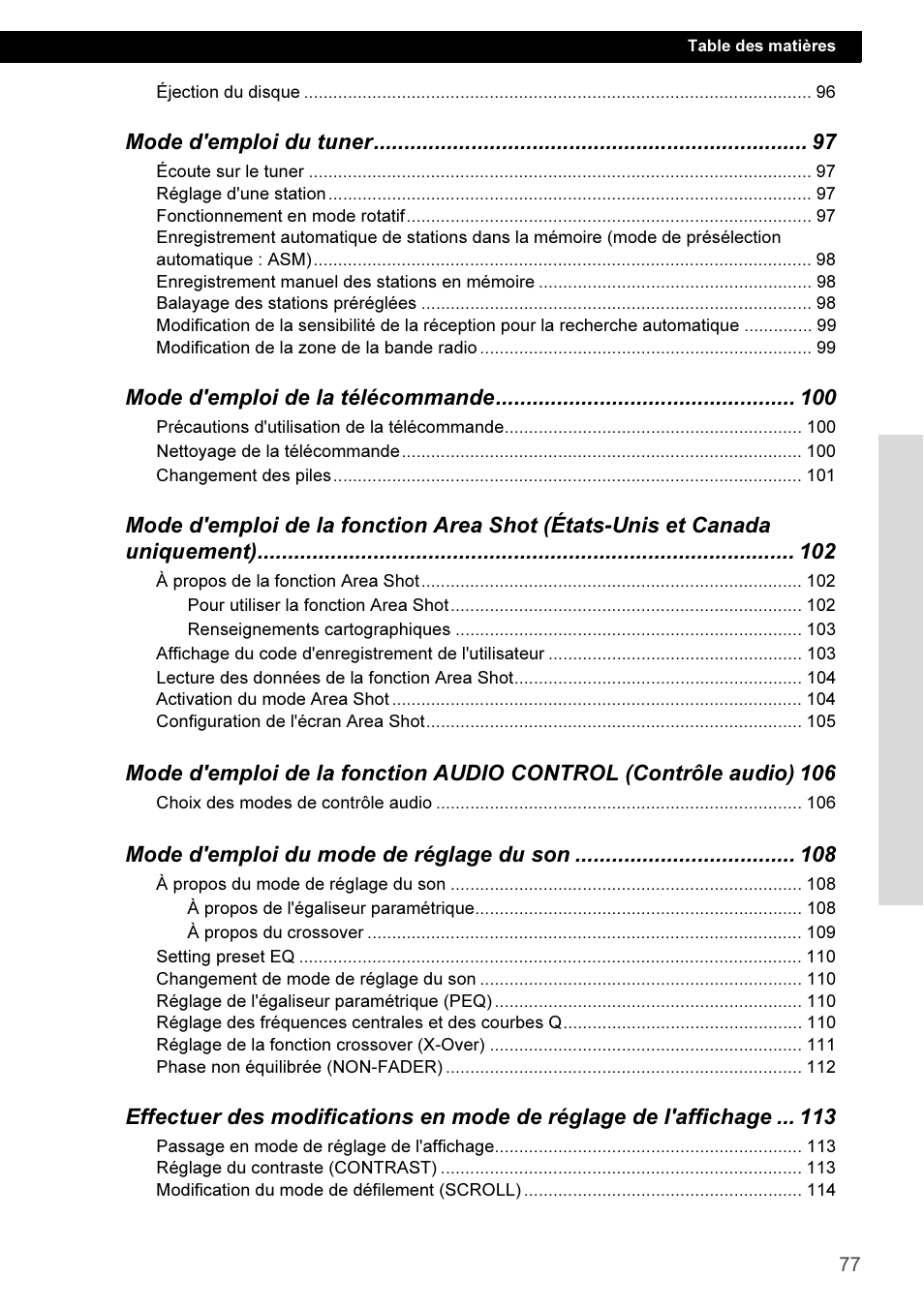 Eclipse - Fujitsu Ten CD3100 User Manual | Page 77 / 215