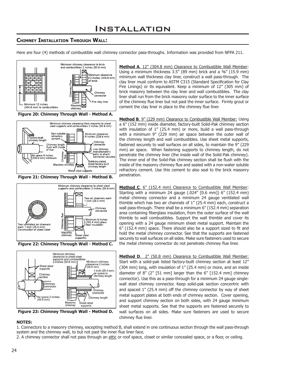 Installation | Enviro Kodiak 1700 Fireplace Freestanding User Manual | Page 24 / 50