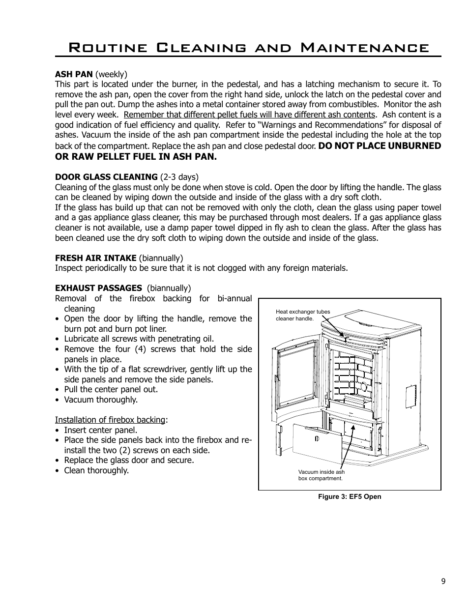 Routine cleaning and maintenance | Enviro C-10825 User Manual | Page 9 / 36