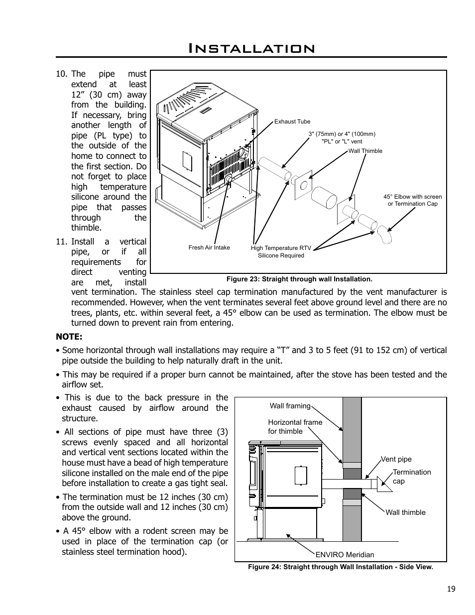 Installation | Enviro Meridian User Manual | Page 19 / 44