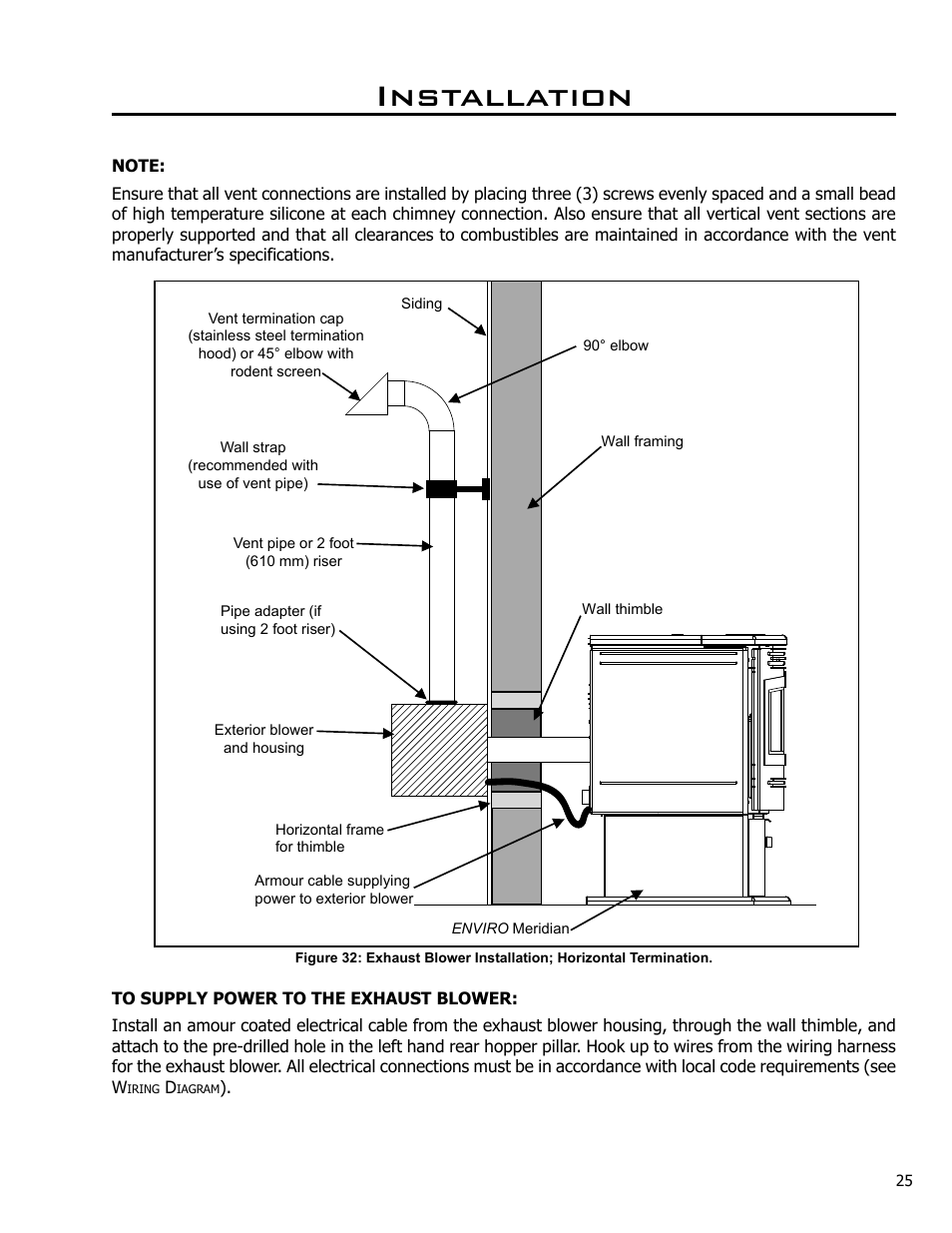 Installation | Enviro Meridian User Manual | Page 25 / 44