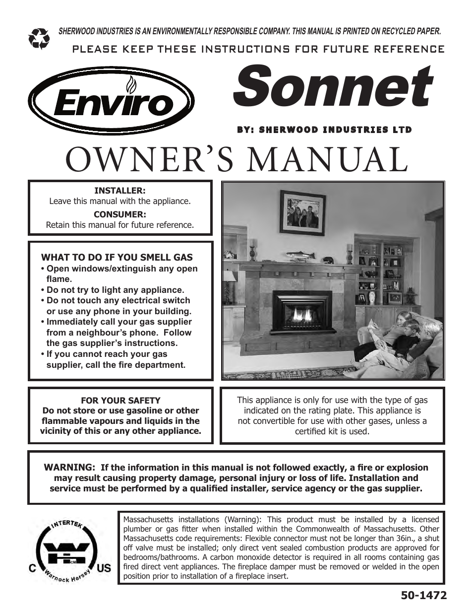 Enviro Sonnet C-11253 User Manual | 48 pages