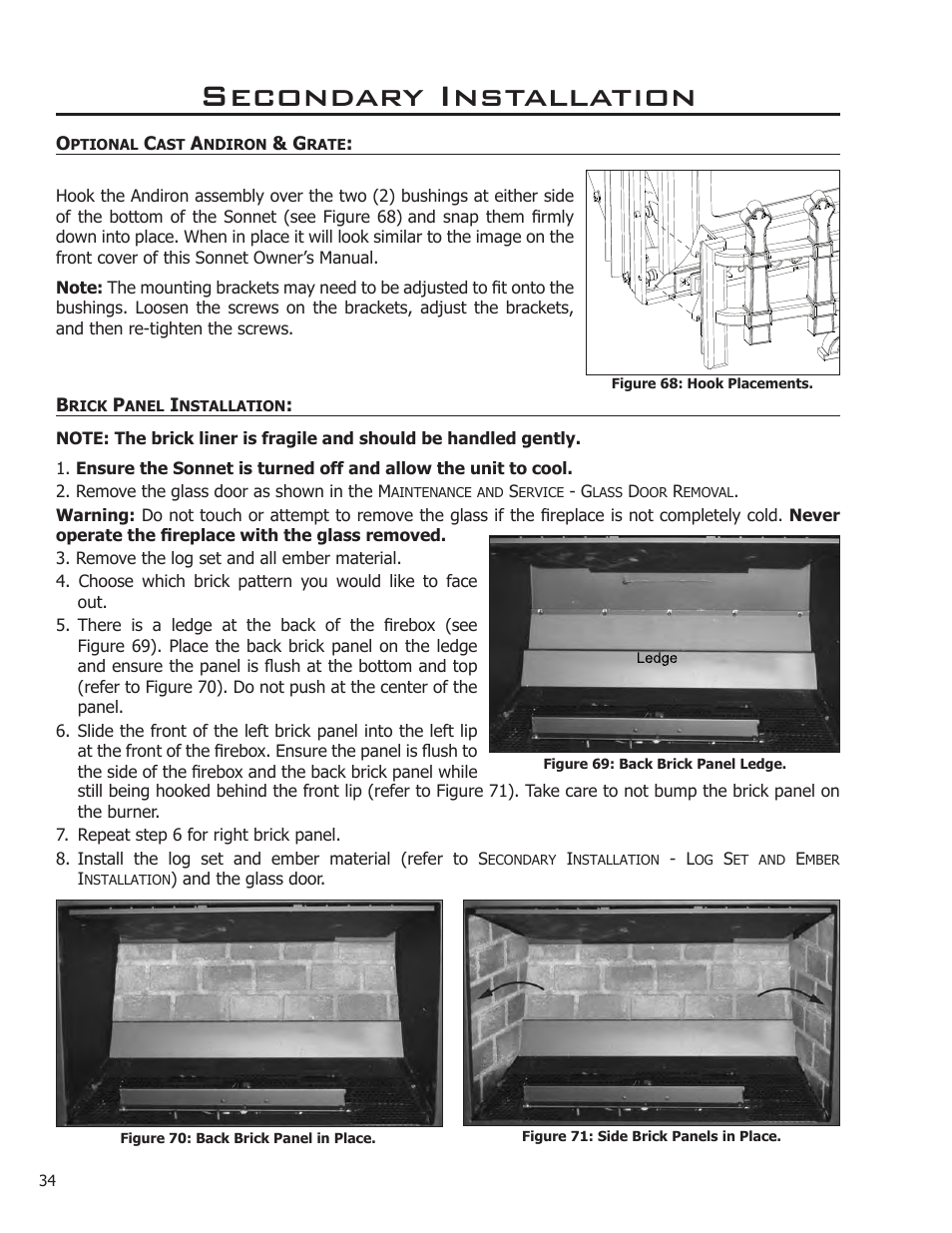 Secondary installation | Enviro Sonnet C-11253 User Manual | Page 34 / 48