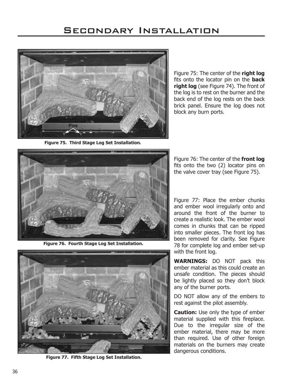 Secondary installation | Enviro Sonnet C-11253 User Manual | Page 36 / 48