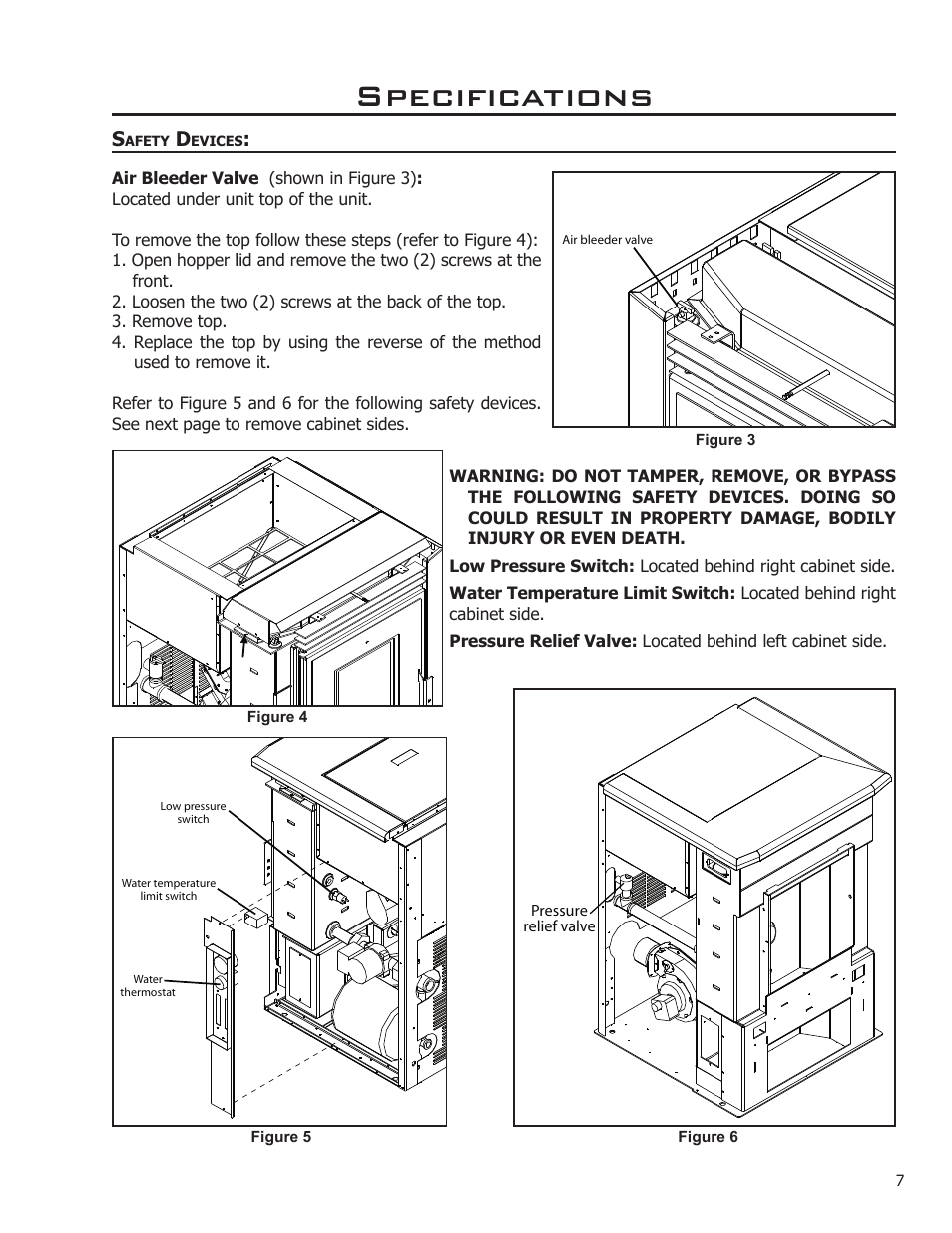 Specifications | Enviro EF THERMO 28 User Manual | Page 7 / 27