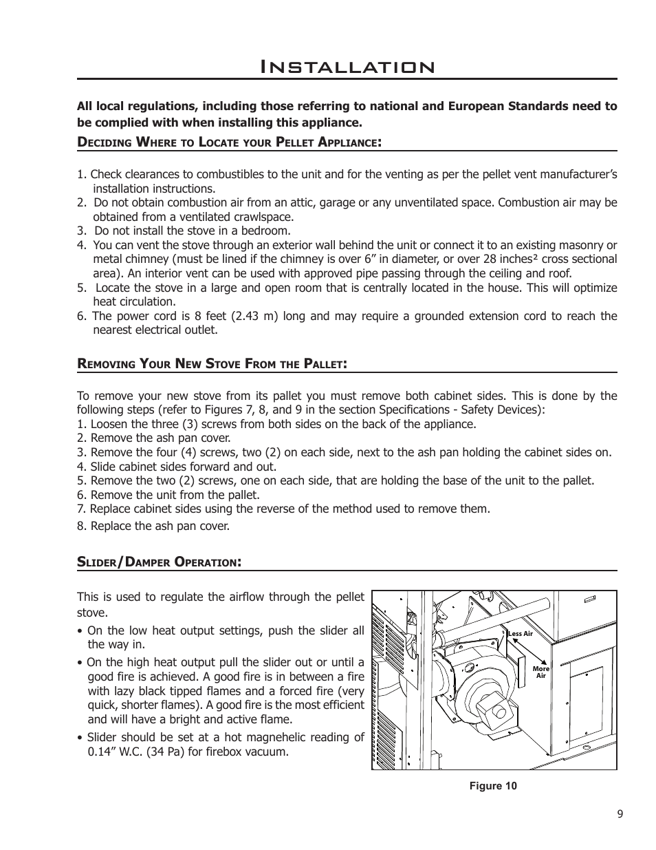 Installation | Enviro EF THERMO 28 User Manual | Page 9 / 27