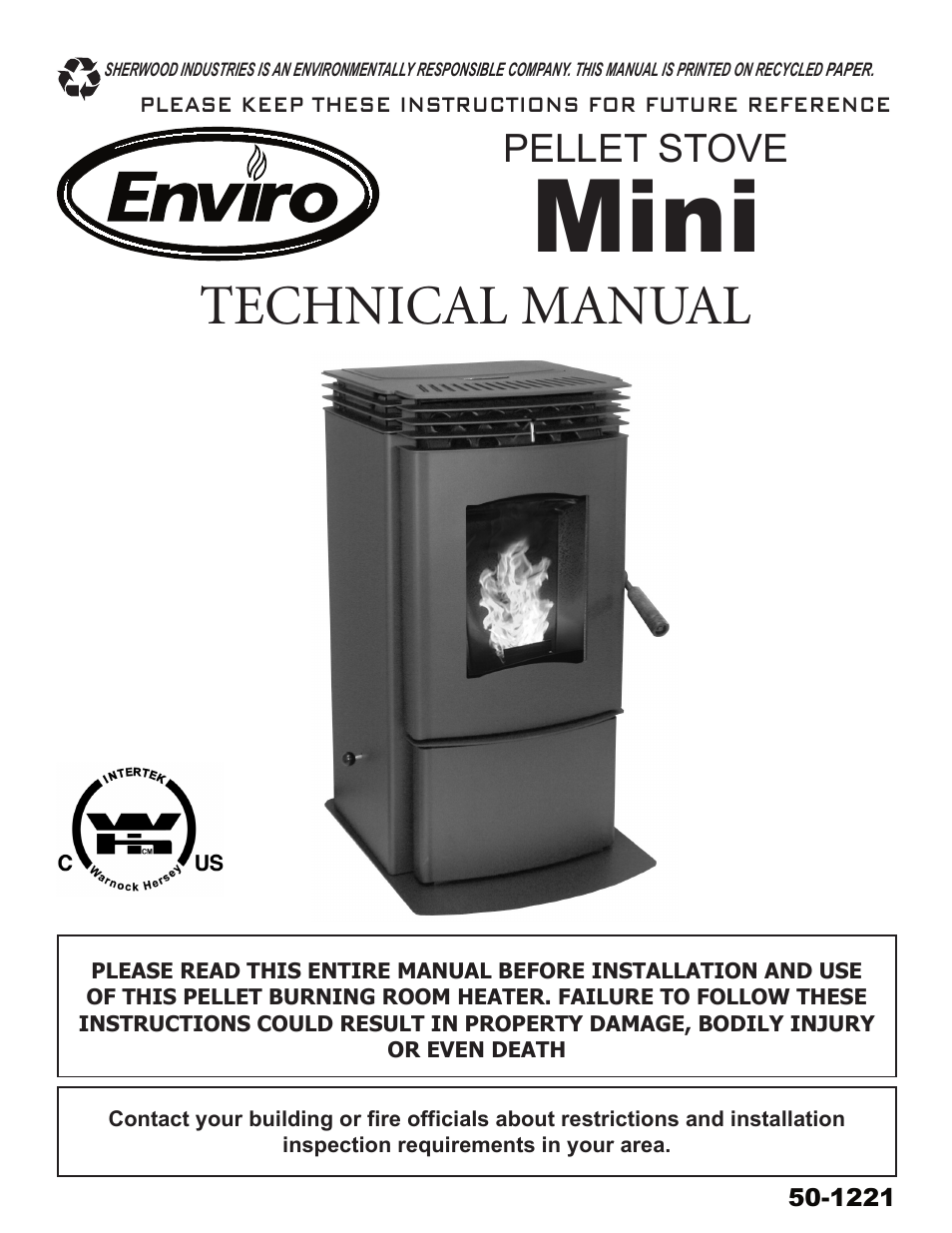 Enviro 50-1221 User Manual | 34 pages