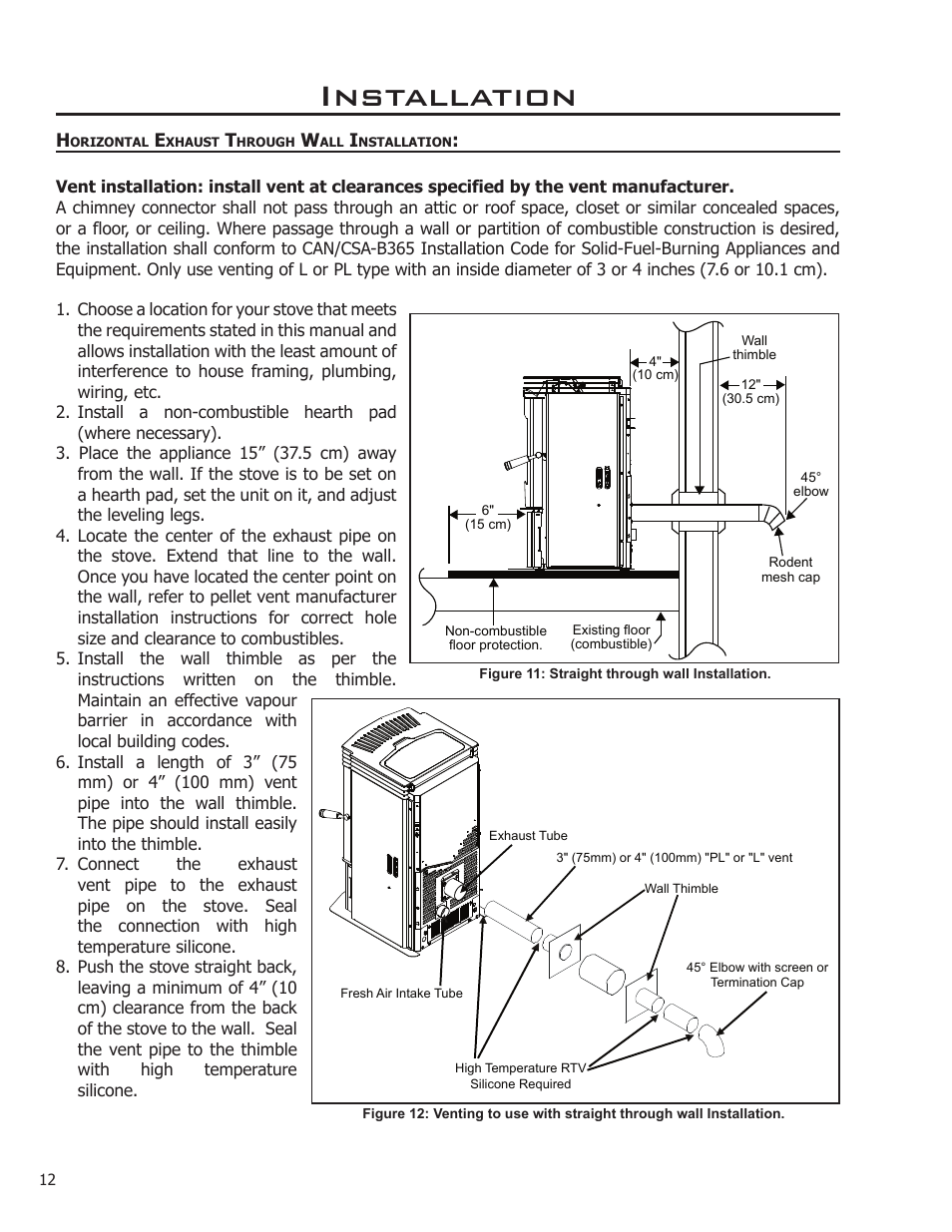 Installation | Enviro 50-1221 User Manual | Page 12 / 34