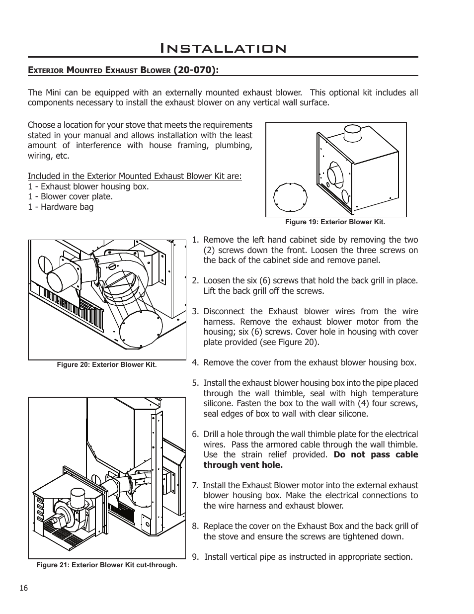 Installation | Enviro 50-1221 User Manual | Page 16 / 34