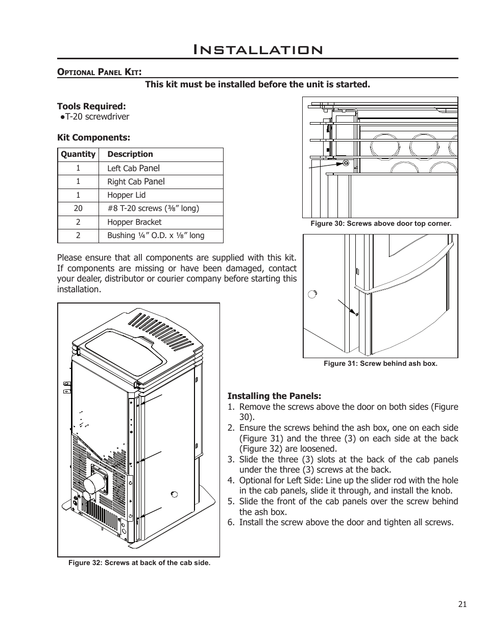 Installation | Enviro 50-1221 User Manual | Page 21 / 34