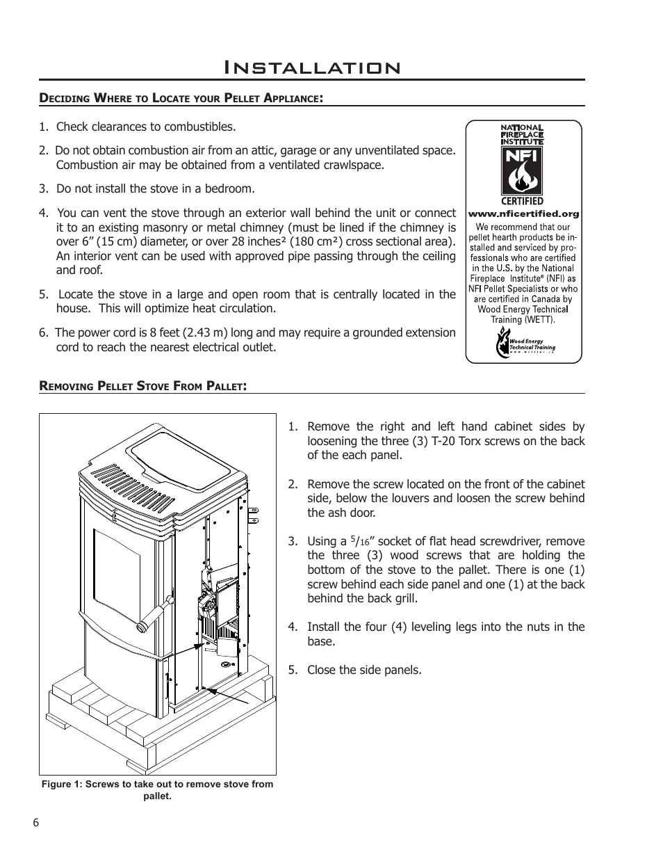 Installation | Enviro 50-1221 User Manual | Page 6 / 34