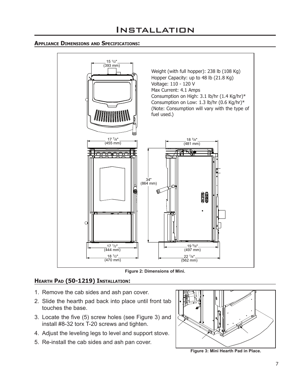 Installation, 1219) i | Enviro 50-1221 User Manual | Page 7 / 34