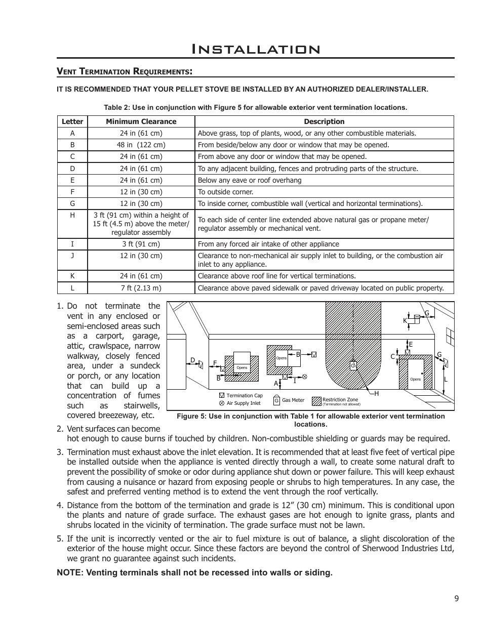 Installation | Enviro 50-1221 User Manual | Page 9 / 34