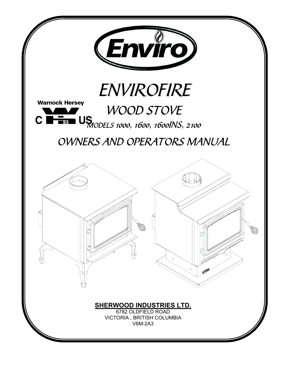 Enviro ENVIROFIRE 1600 User Manual | 19 pages