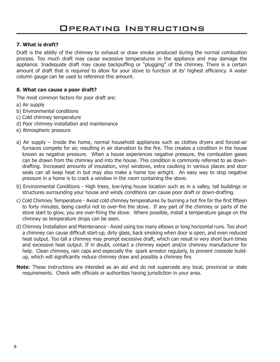 Operating instructions | Enviro Venice User Manual | Page 8 / 32