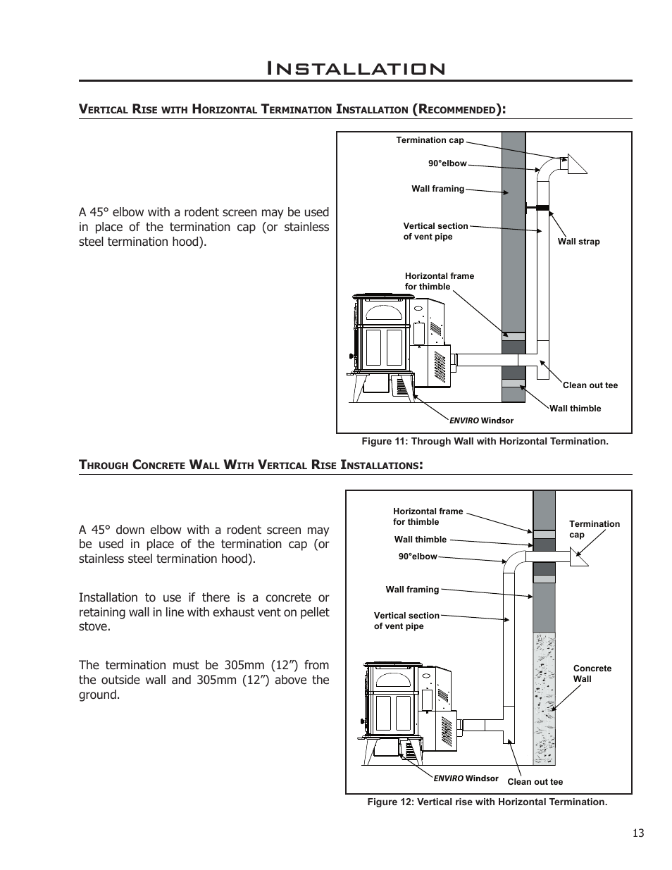 Installation | Enviro WINDSOR 50-1578 User Manual | Page 13 / 31