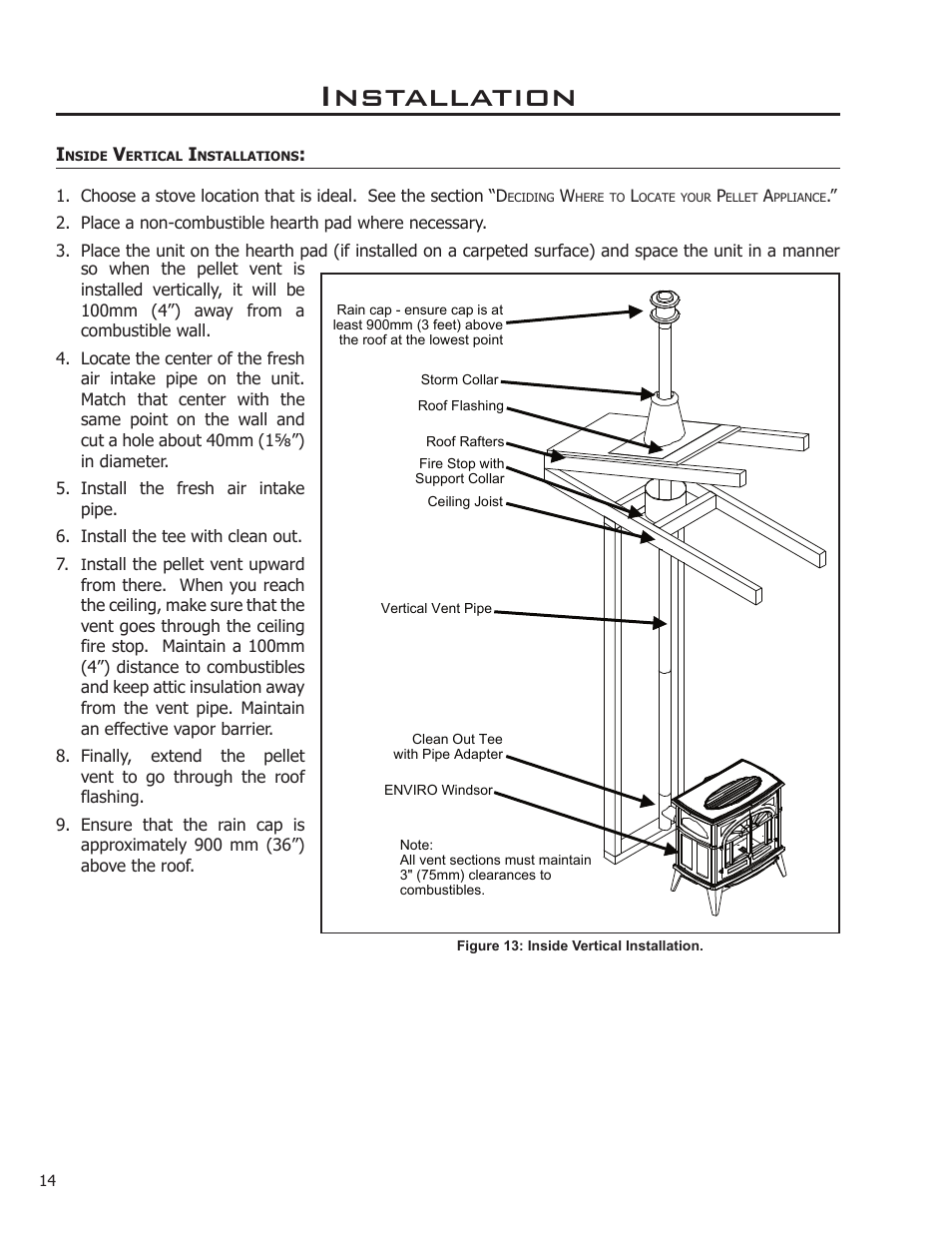 Installation | Enviro WINDSOR 50-1578 User Manual | Page 14 / 31