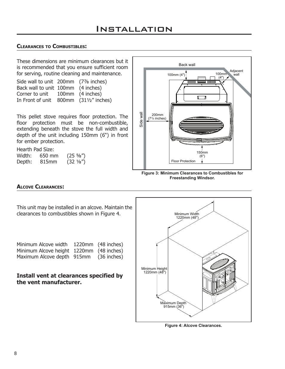 Installation | Enviro WINDSOR 50-1578 User Manual | Page 8 / 31