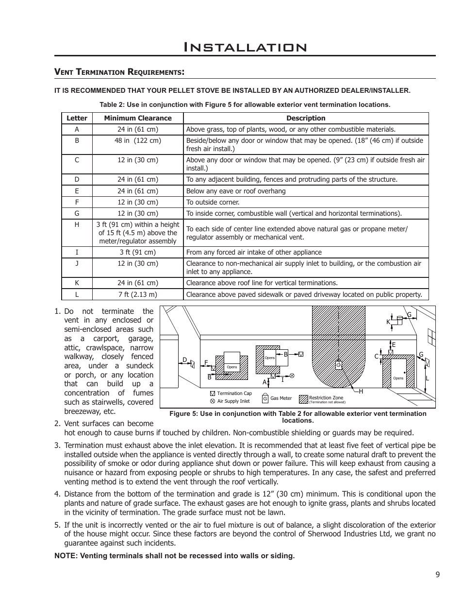 Installation | Enviro WINDSOR 50-1578 User Manual | Page 9 / 31