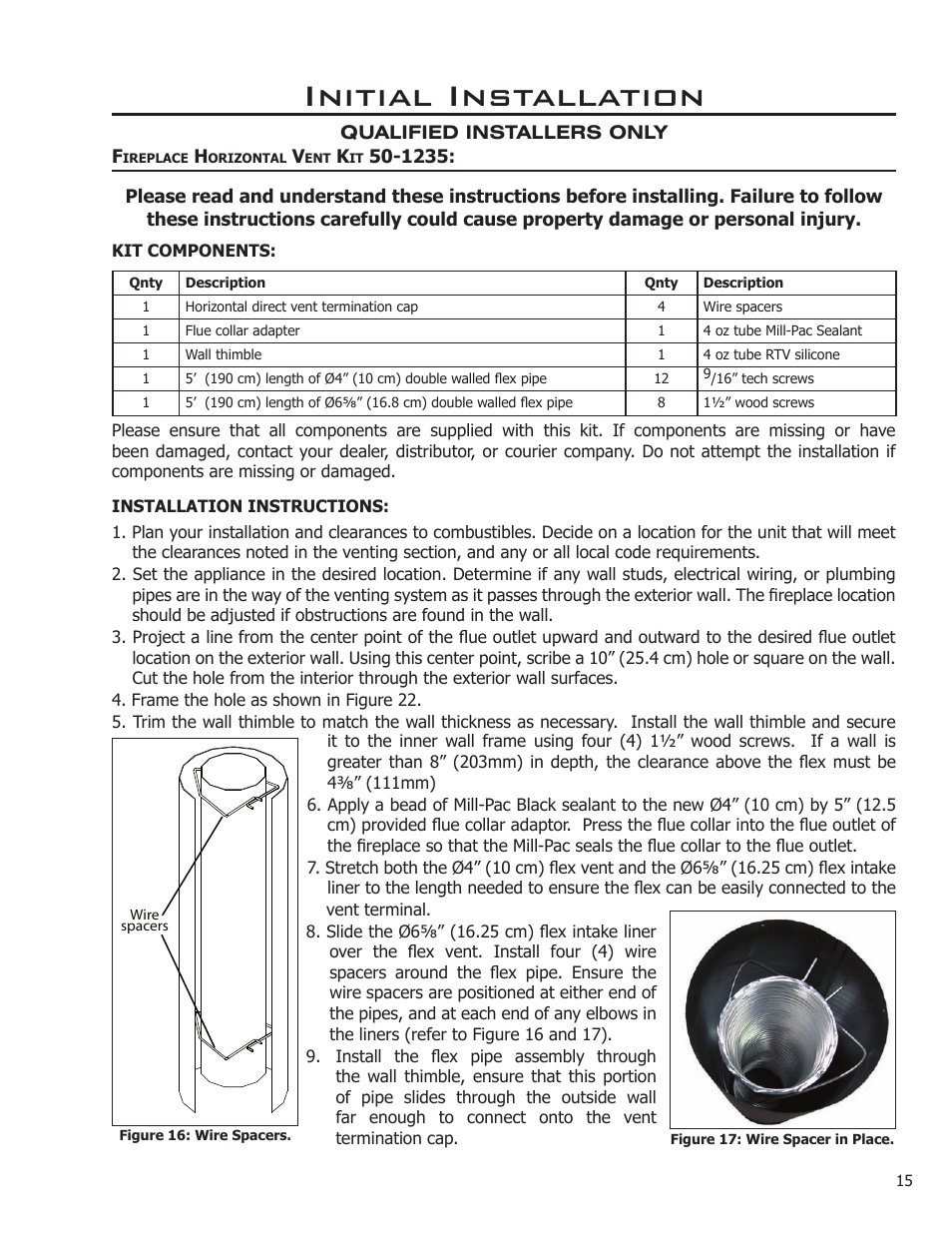 Initial installation | Enviro Ascot User Manual | Page 15 / 40