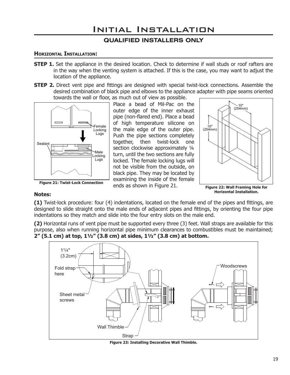 Initial installation | Enviro Ascot User Manual | Page 19 / 40