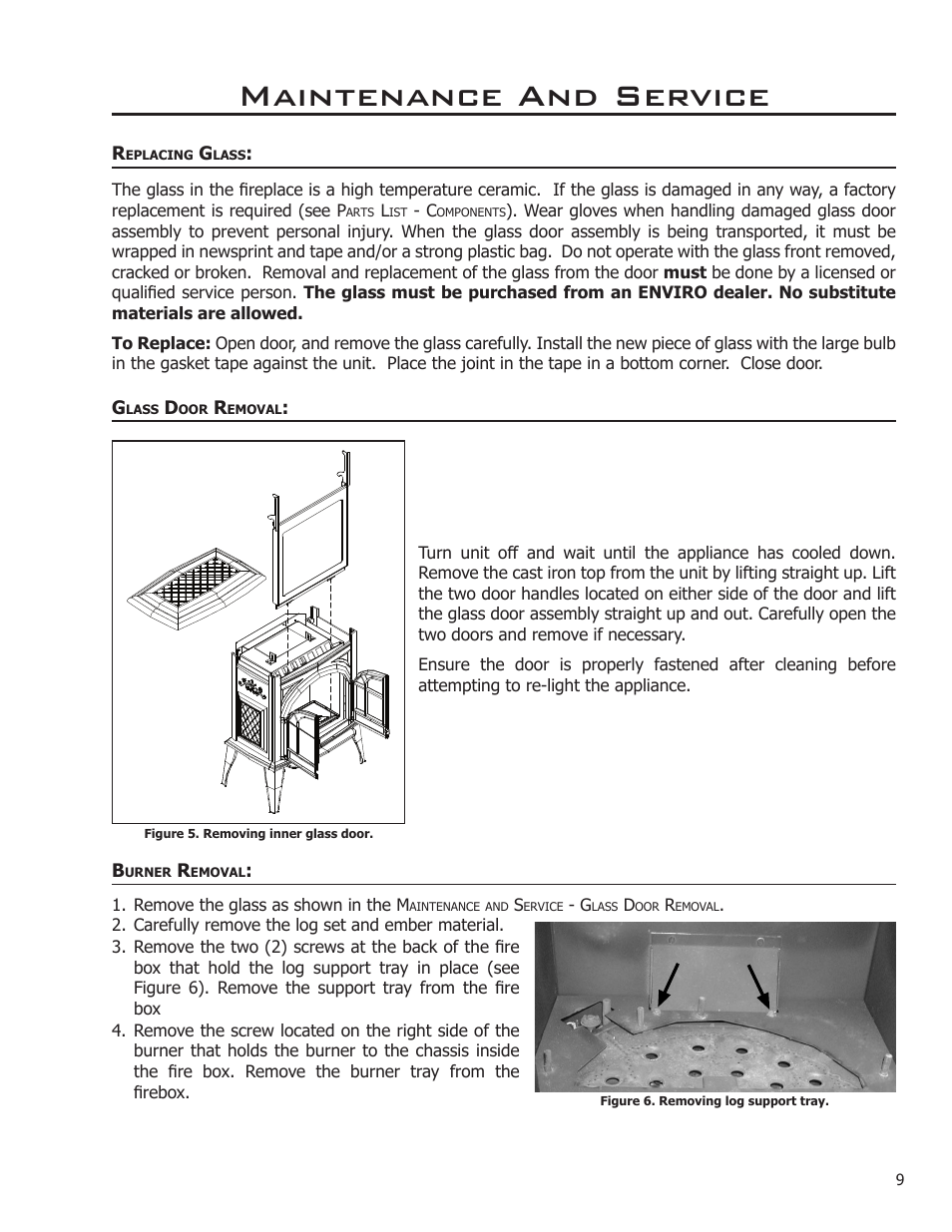 Maintenance and service | Enviro Ascot User Manual | Page 9 / 40