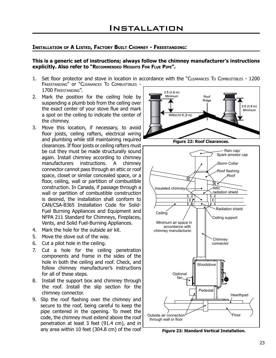 Installation | Enviro Kodiak 1700 Freestanding User Manual | Page 23 / 45