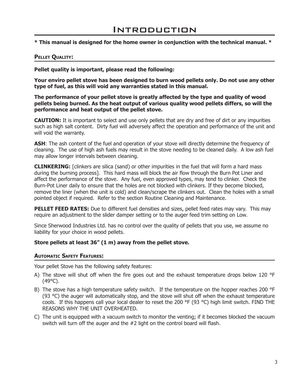 Introduction | Enviro Empress User Manual | Page 3 / 13