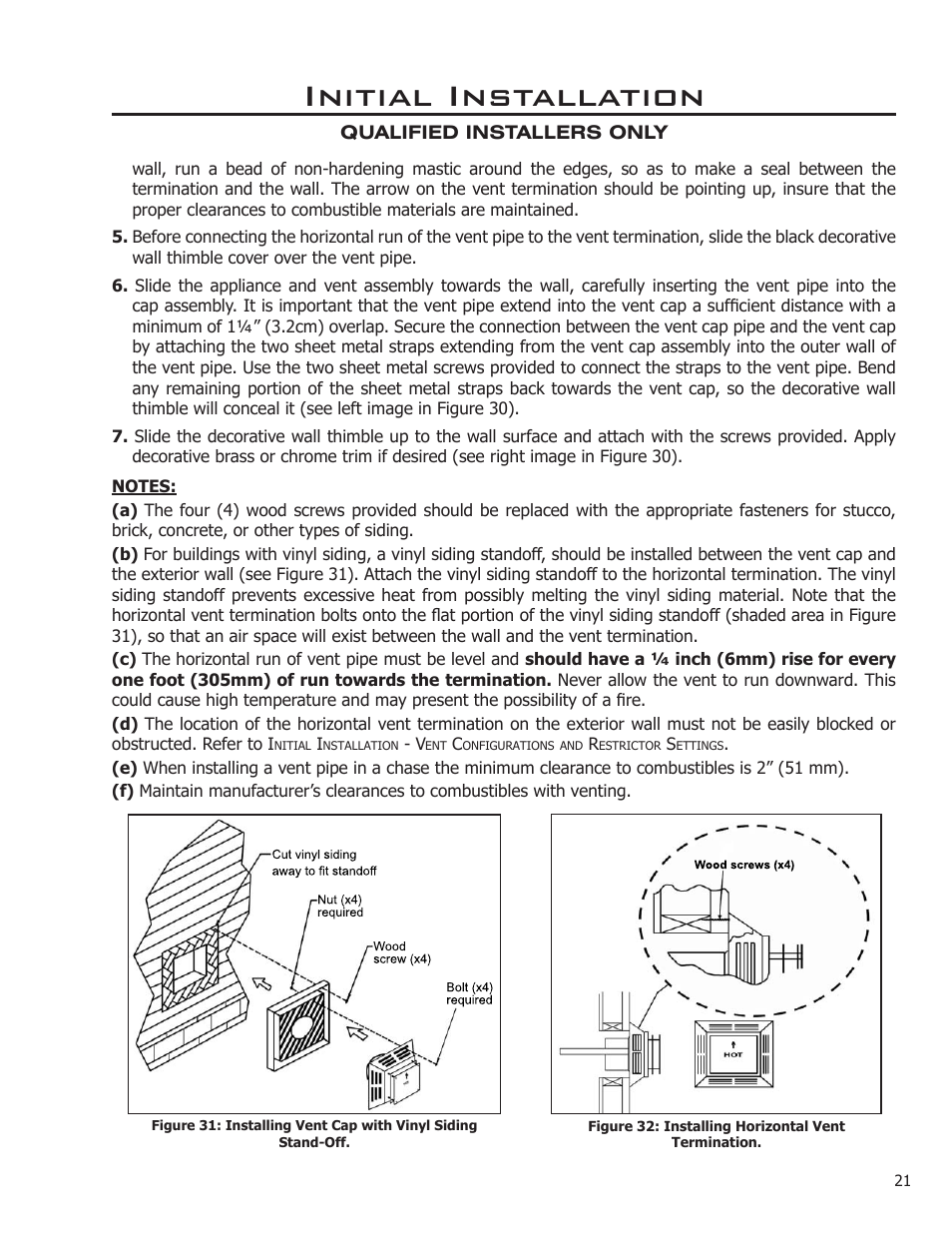 Initial installation | Enviro ENVIRO User Manual | Page 21 / 42